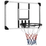 vidaXL Panou de baschet, transparent, 90x60x2,5 cm, policarbonat vidaXL Panou de baschet, transparent, 90x60x2,5 cm, policarbonat
