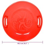 vidaXL Sanie rotundă, roșu, 66,5 cm, PP