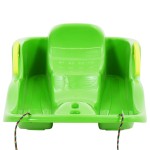 vidaXL Sanie cu frâne, verde, 87x40x18 cm, polipropilenă