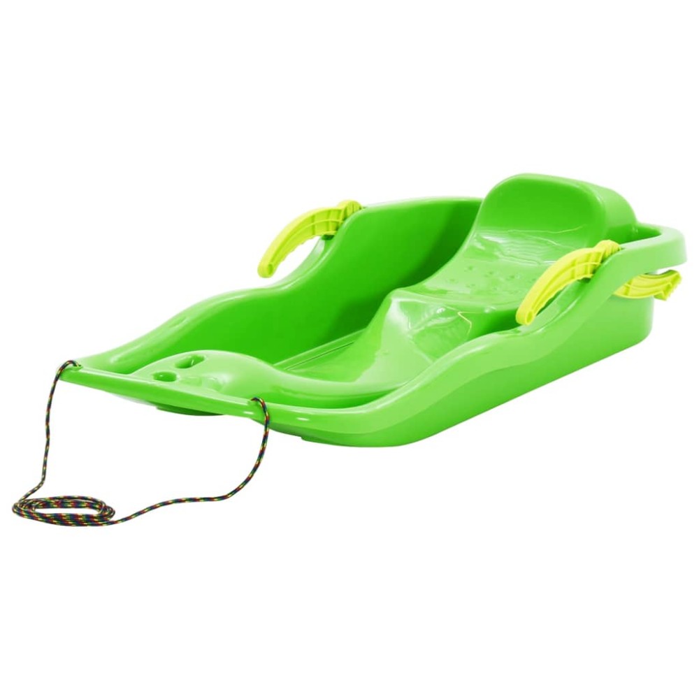 vidaXL Sanie cu frâne, verde, 87x40x18 cm, polipropilenă