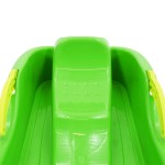 vidaXL Sanie cu frâne, verde, 87x40x18 cm, polipropilenă