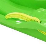 vidaXL Sanie cu frâne, verde, 87x40x18 cm, polipropilenă