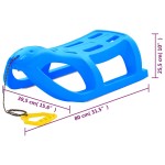 vidaXL Sanie, albastru, 80x39,5x25,5 cm, polipropilenă vidaXL Sanie, albastru, 80x39,5x25,5 cm, polipropilenă