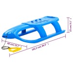 vidaXL Sanie pentru copii, albastru, 102,5x40x23 cm, polipropilenă