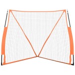 vidaXL Plasă baseball portabilă portocaliu/negru 183x182x183cm oțel/PE vidaXL Plasă baseball portabilă portocaliu/negru 183x182x183cm oțel/PE