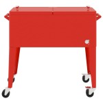 vidaXL Cărucior frigorific cu roți roșu 92x43x89 cm vidaXL Cărucior frigorific cu roți roșu 92x43x89 cm