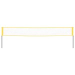 vidaXL Plasă de badminton, galben și negru, 600x155 cm, țesătură PE vidaXL Plasă de badminton, galben și negru, 600x155 cm, țesătură PE