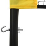 vidaXL Plasă de badminton, galben și negru, 600x155 cm, țesătură PE vidaXL Plasă de badminton, galben și negru, 600x155 cm, țesătură PE