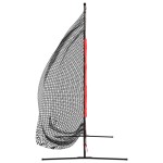 vidaXL Plasă de baseball portabilă negru/roșu 215x107x216 cm poliester vidaXL Plasă de baseball portabilă negru/roșu 215x107x216 cm poliester
