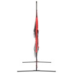 vidaXL Plasă de baseball portabilă negru/roșu 183x105x183 cm poliester vidaXL Plasă de baseball portabilă negru/roșu 183x105x183 cm poliester