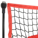 vidaXL Plasă de baseball portabilă negru/roșu 183x105x183 cm poliester vidaXL Plasă de baseball portabilă negru/roșu 183x105x183 cm poliester