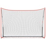 vidaXL Plasă antrenament golf, negru și roșu, 305x91x213 cm, poliester vidaXL Plasă antrenament golf, negru și roșu, 305x91x213 cm, poliester