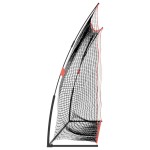 vidaXL Plasă antrenament golf, negru și roșu, 305x91x213 cm, poliester vidaXL Plasă antrenament golf, negru și roșu, 305x91x213 cm, poliester