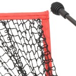 vidaXL Plasă antrenament golf, negru și roșu, 305x91x213 cm, poliester vidaXL Plasă antrenament golf, negru și roșu, 305x91x213 cm, poliester