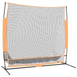 vidaXL Plasă antrenament golf negru/portocaliu 215x107x216cm poliester vidaXL Plasă antrenament golf negru/portocaliu 215x107x216cm poliester