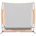 vidaXL Plasă antrenament golf negru/portocaliu 215x107x216cm poliester vidaXL Plasă antrenament golf negru/portocaliu 215x107x216cm poliester
