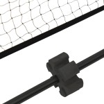 vidaXL Plasă de tenis, negru și roșu, 300x100x87 cm, poliester vidaXL Plasă de tenis, negru și roșu, 300x100x87 cm, poliester