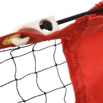 vidaXL Plasă de tenis, negru și roșu, 400x100x87 cm, poliester vidaXL Plasă de tenis, negru și roșu, 400x100x87 cm, poliester