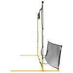 vidaXL Plasă rebounder fotbal, negru și galben 183x85x120 cm poliester vidaXL Plasă rebounder fotbal, negru și galben 183x85x120 cm poliester