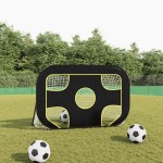 vidaXL Plasă de poartă de fotbal cu țintă 120x80x80 cm poliester vidaXL Plasă de poartă de fotbal cu țintă 120x80x80 cm poliester