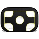vidaXL Plasă de poartă de fotbal cu țintă 120x80x80 cm poliester vidaXL Plasă de poartă de fotbal cu țintă 120x80x80 cm poliester