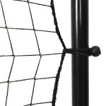 vidaXL Plasă de ricoșeu fotbal, negru, 366x90x183 cm, HDPE vidaXL Plasă de ricoșeu fotbal, negru, 366x90x183 cm, HDPE