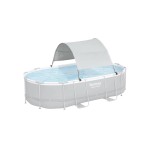 Bestway Copertină pentru piscină supraterană, alb Bestway Copertină pentru piscină supraterană, alb