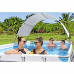 Bestway Copertină pentru piscină supraterană, alb Bestway Copertină pentru piscină supraterană, alb