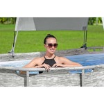 Bestway Copertină pentru piscină supraterană, alb Bestway Copertină pentru piscină supraterană, alb