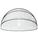 vidaXL Cupolă pentru piscină, rotund, 406x203 cm, PVC vidaXL Cupolă pentru piscină, rotund, 406x203 cm, PVC