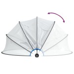 vidaXL Cupolă pentru piscină, rotund, 406x203 cm, PVC vidaXL Cupolă pentru piscină, rotund, 406x203 cm, PVC