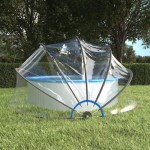 vidaXL Cupolă pentru piscină, 467x234 cm, PVC, rotund vidaXL Cupolă pentru piscină, 467x234 cm, PVC, rotund