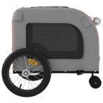 vidaXL Remorcă de bicicletă animale portocaliu/gri, textil oxford/fier vidaXL Remorcă de bicicletă animale portocaliu/gri, textil oxford/fier