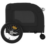vidaXL Remorcă bicicletă animale companie, negru, textil oxford/fier vidaXL Remorcă bicicletă animale companie, negru, textil oxford/fier