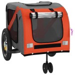 vidaXL Remorcă bicicletă animale companie portocaliu/negru oxford/fier vidaXL Remorcă bicicletă animale companie portocaliu/negru oxford/fier