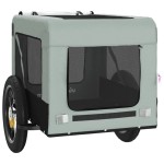 vidaXL Remorcă bicicletă animale companie gri/negru textil oxford/fier vidaXL Remorcă bicicletă animale companie gri/negru textil oxford/fier