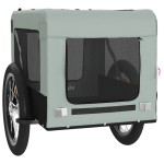 vidaXL Remorcă bicicletă animale companie gri/negru textil oxford/fier vidaXL Remorcă bicicletă animale companie gri/negru textil oxford/fier