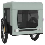 vidaXL Remorcă bicicletă animale companie gri/negru textil oxford/fier vidaXL Remorcă bicicletă animale companie gri/negru textil oxford/fier