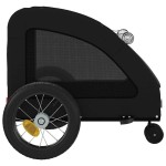 vidaXL Remorcă bicicletă animale companie, negru, textil oxford/fier vidaXL Remorcă bicicletă animale companie, negru, textil oxford/fier
