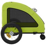 vidaXL Remorcă de bicicletă animale companie, verde textil oxford/fier vidaXL Remorcă de bicicletă animale companie, verde textil oxford/fier
