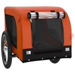 vidaXL Remorcă bicicletă animale companie portocaliu/negru oxford/fier vidaXL Remorcă bicicletă animale companie portocaliu/negru oxford/fier