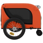 vidaXL Remorcă bicicletă animale companie portocaliu/negru oxford/fier vidaXL Remorcă bicicletă animale companie portocaliu/negru oxford/fier