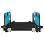 vidaXL Remorcă de bicicletă, albastru, textil oxford și fier vidaXL Remorcă de bicicletă, albastru, textil oxford și fier