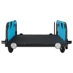 vidaXL Remorcă de bicicletă, albastru, textil oxford și fier vidaXL Remorcă de bicicletă, albastru, textil oxford și fier