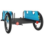 vidaXL Remorcă de bicicletă, albastru, textil oxford și fier vidaXL Remorcă de bicicletă, albastru, textil oxford și fier