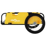 vidaXL Remorcă de bicicletă, galben, textil oxford și fier vidaXL Remorcă de bicicletă, galben, textil oxford și fier