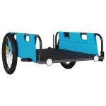 vidaXL Remorcă de bicicletă, albastru, textil oxford și fier vidaXL Remorcă de bicicletă, albastru, textil oxford și fier