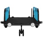 vidaXL Remorcă de bicicletă, albastru, textil oxford și fier vidaXL Remorcă de bicicletă, albastru, textil oxford și fier