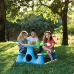 vidaXL Bancă de picnic pentru copii 89,5x84,5x48 cm polipropilenă vidaXL Bancă de picnic pentru copii 89,5x84,5x48 cm polipropilenă