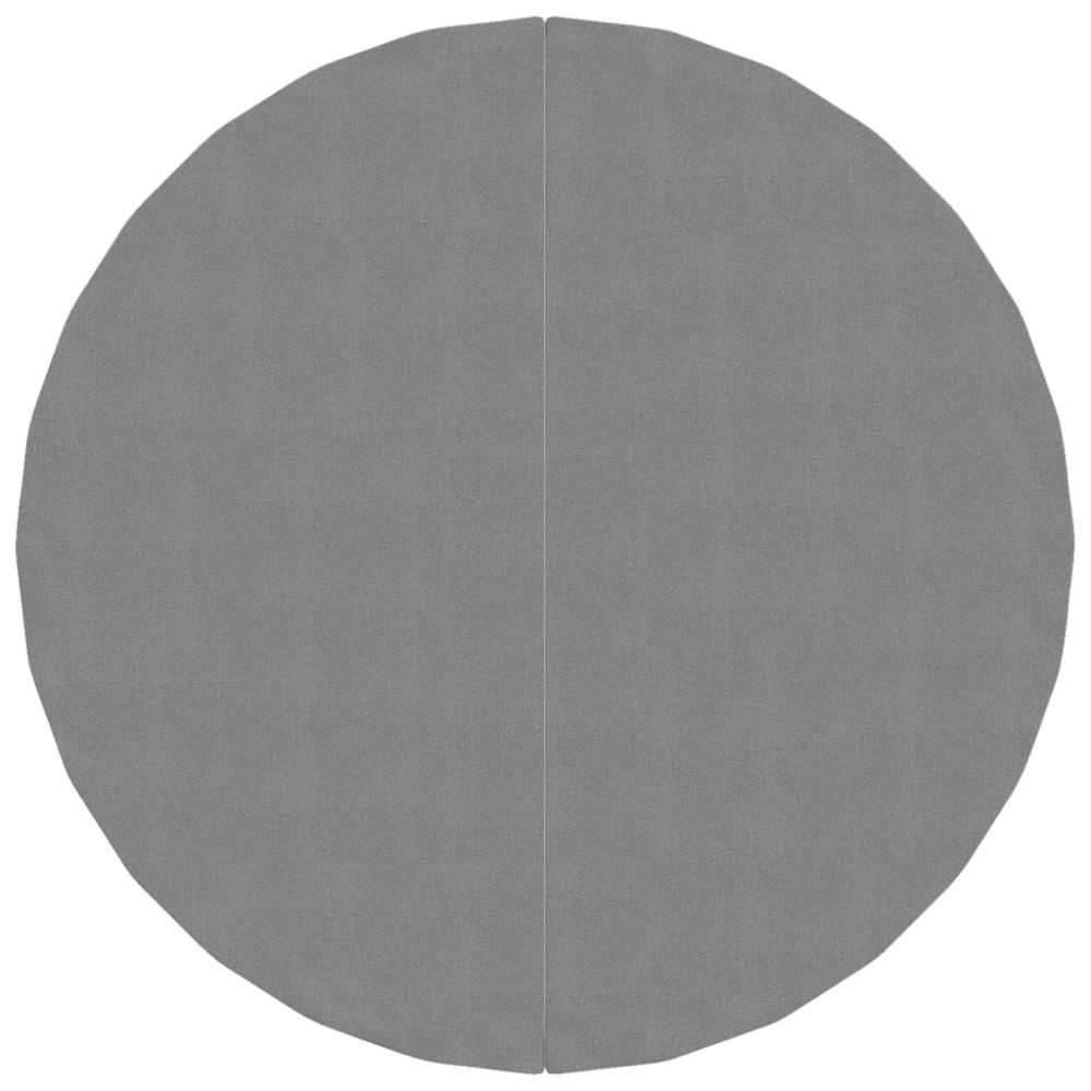 vidaXL Acoperire geotextil piscină, gri deschis, Ø244 cm, poliester